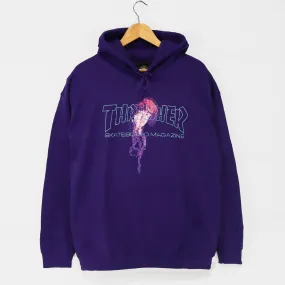 Thrasher Magazine - Atlantic Drift Pullover Hooded Sweatshirt - Purple