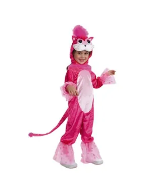 Toddler Pink Plush Cat Costume