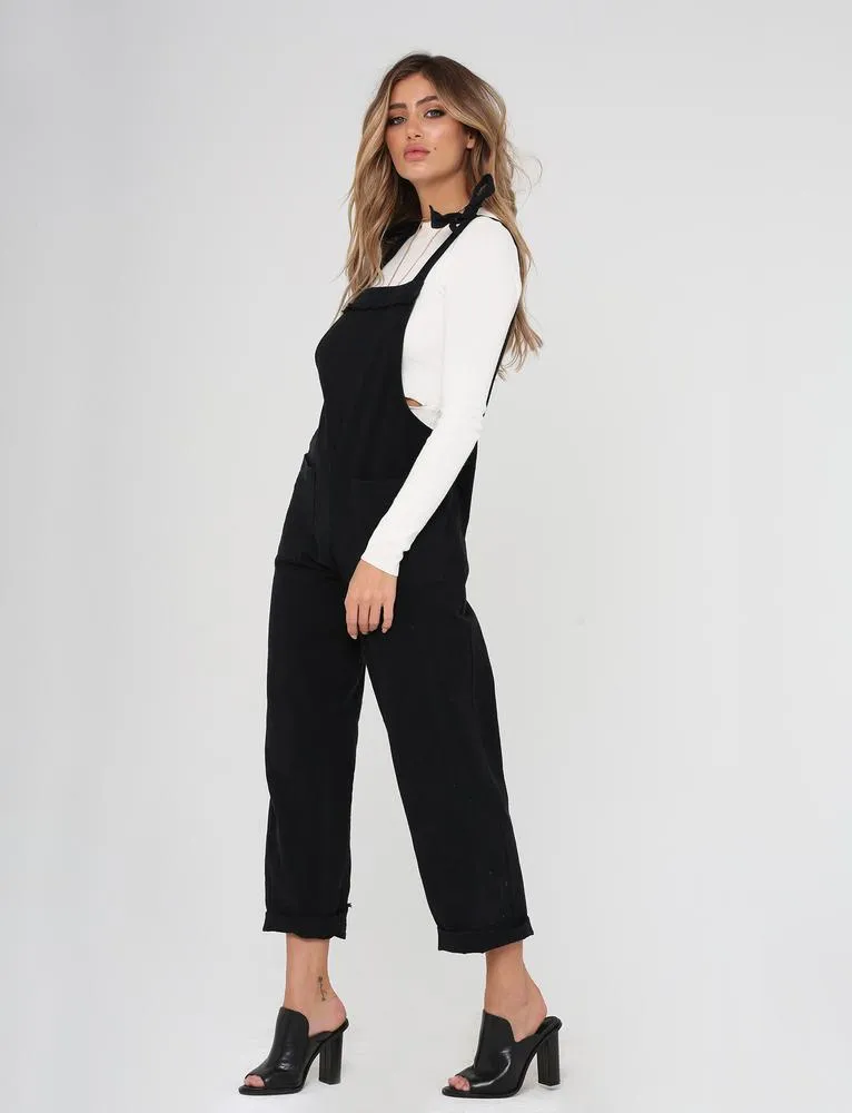 Tomboy Overalls - Black