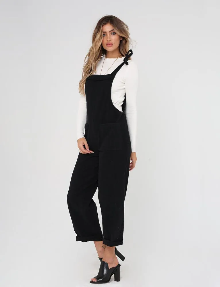 Tomboy Overalls - Black