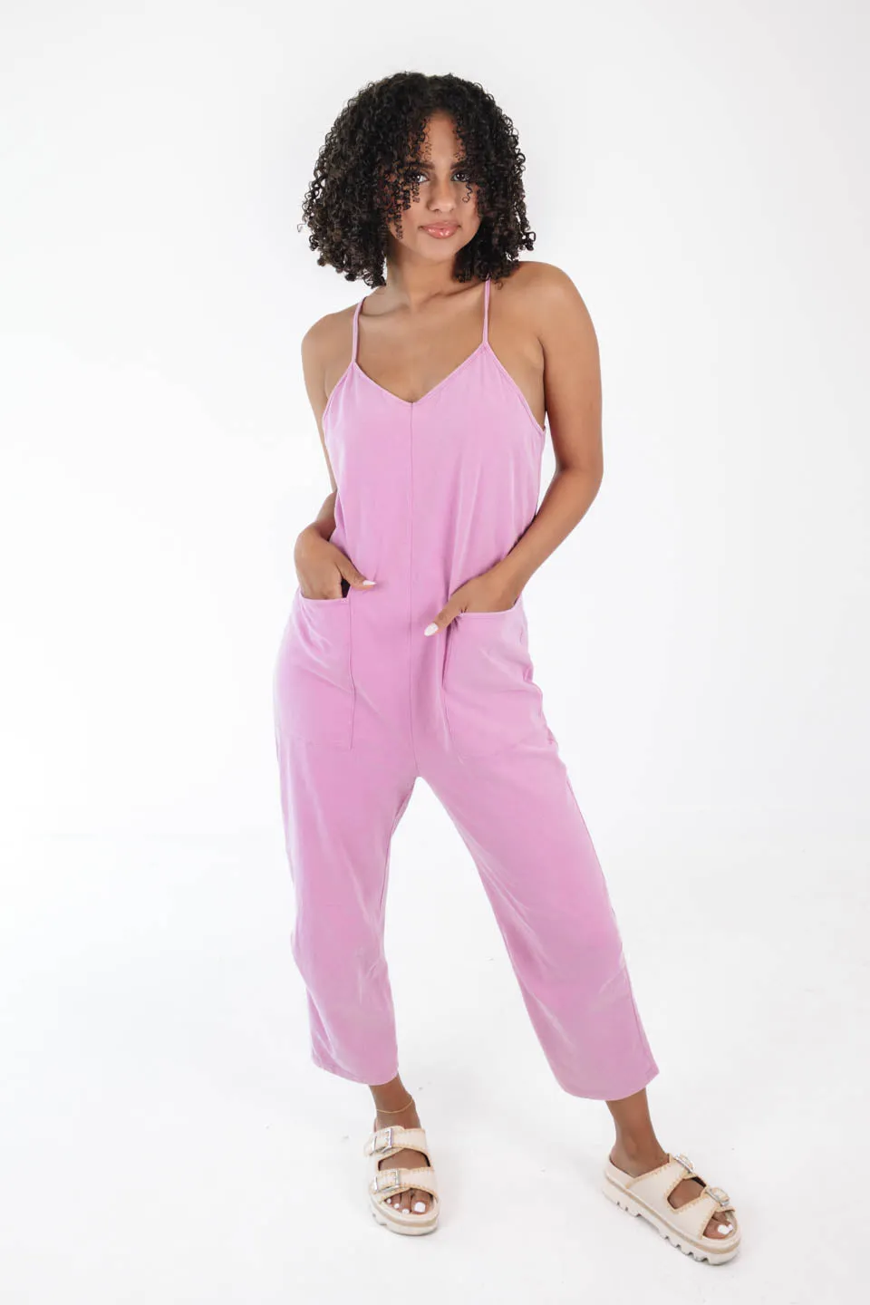 Travel Light Jumpsuit - Pink