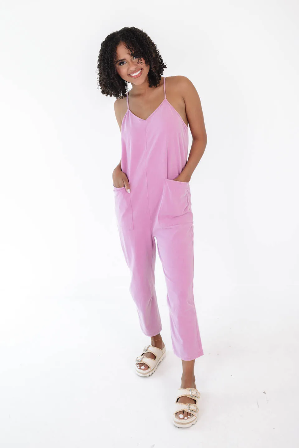 Travel Light Jumpsuit - Pink
