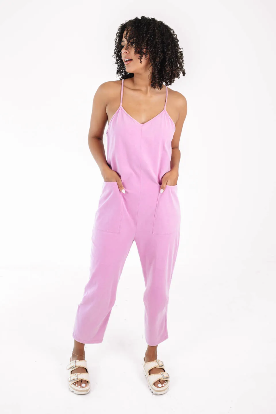 Travel Light Jumpsuit - Pink