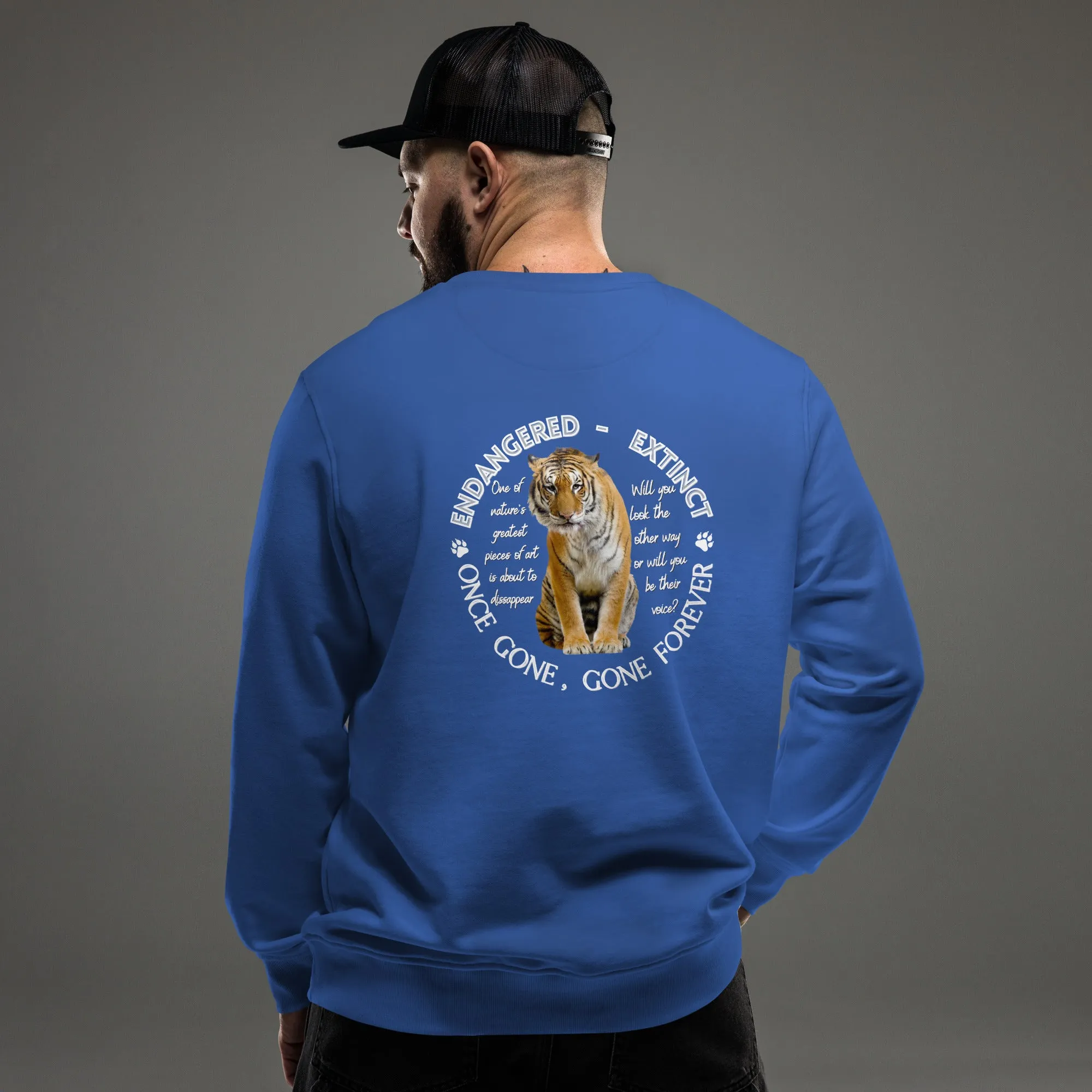 Unisex organic sweatshirt, Tiger's Voices