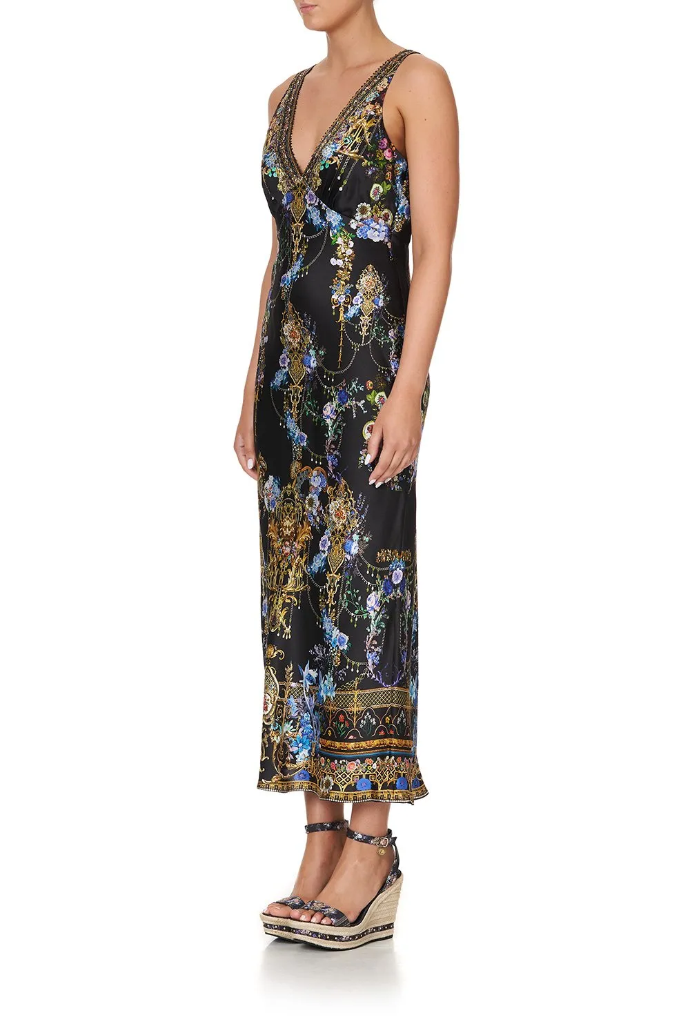 V-NECK SLIP DRESS PALACE PLAYHOUSE