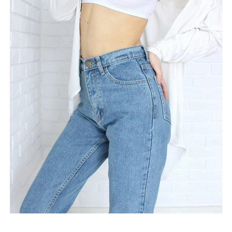 VenusFox Basic High Waist Vintage Jeans