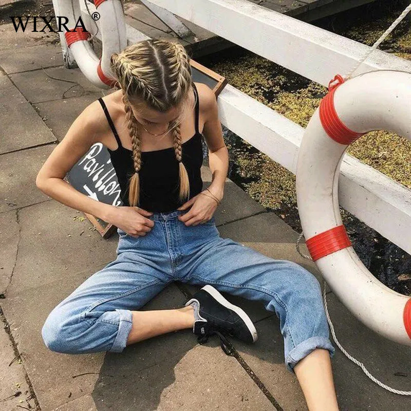 VenusFox Basic High Waist Vintage Jeans