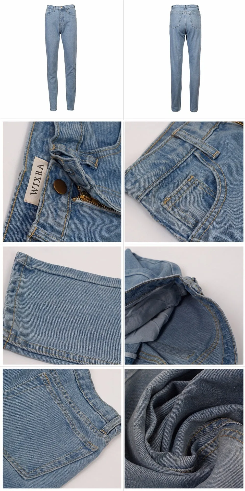 VenusFox Basic High Waist Vintage Jeans