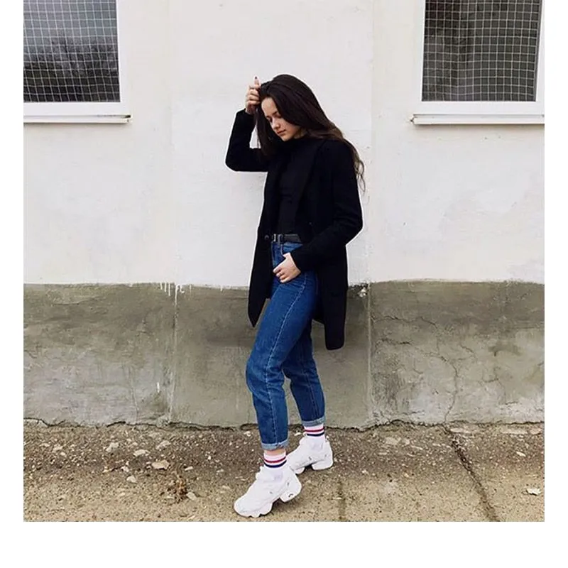 VenusFox Basic High Waist Vintage Jeans