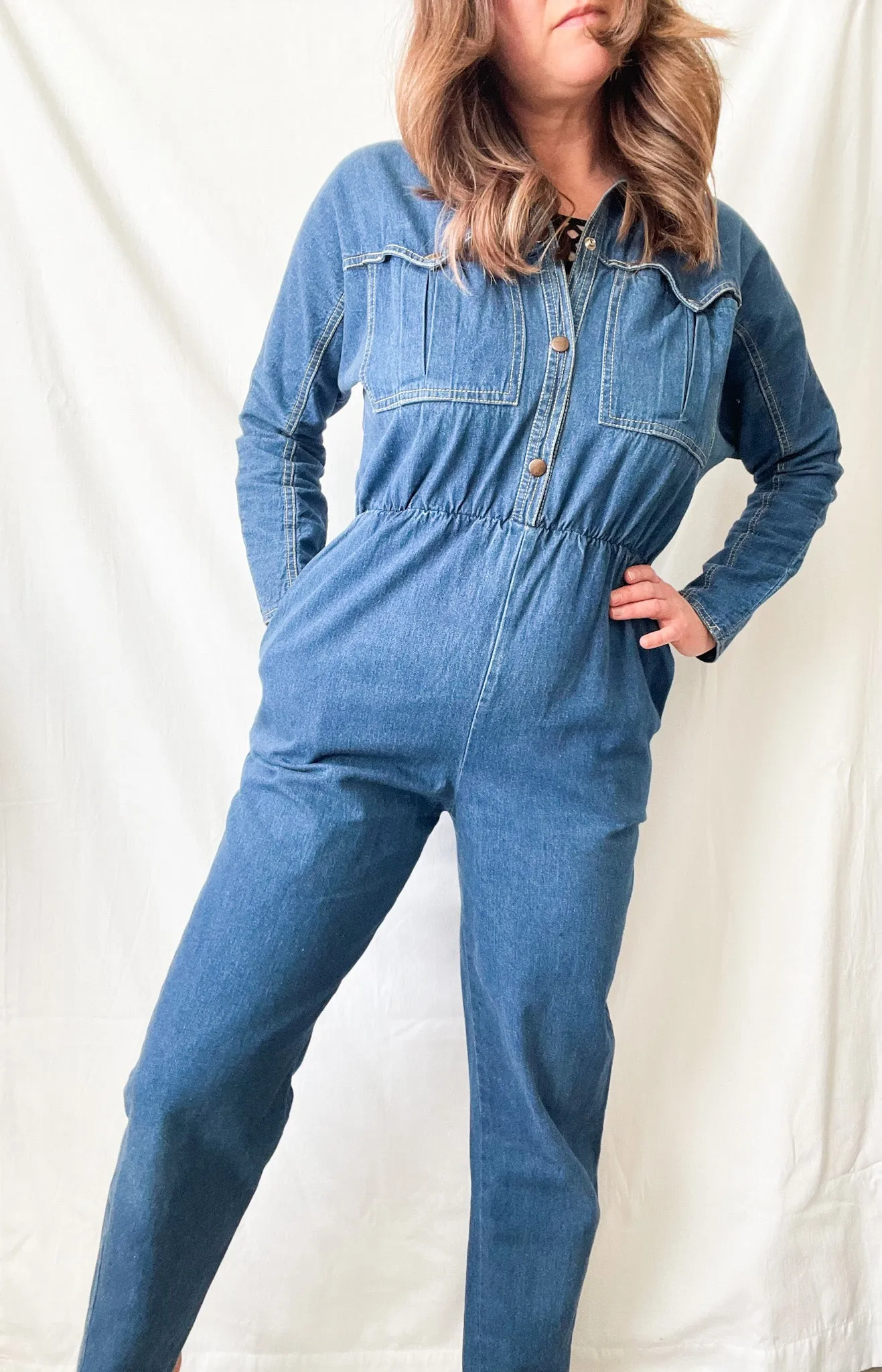 Vintage Denim Jumpsuit