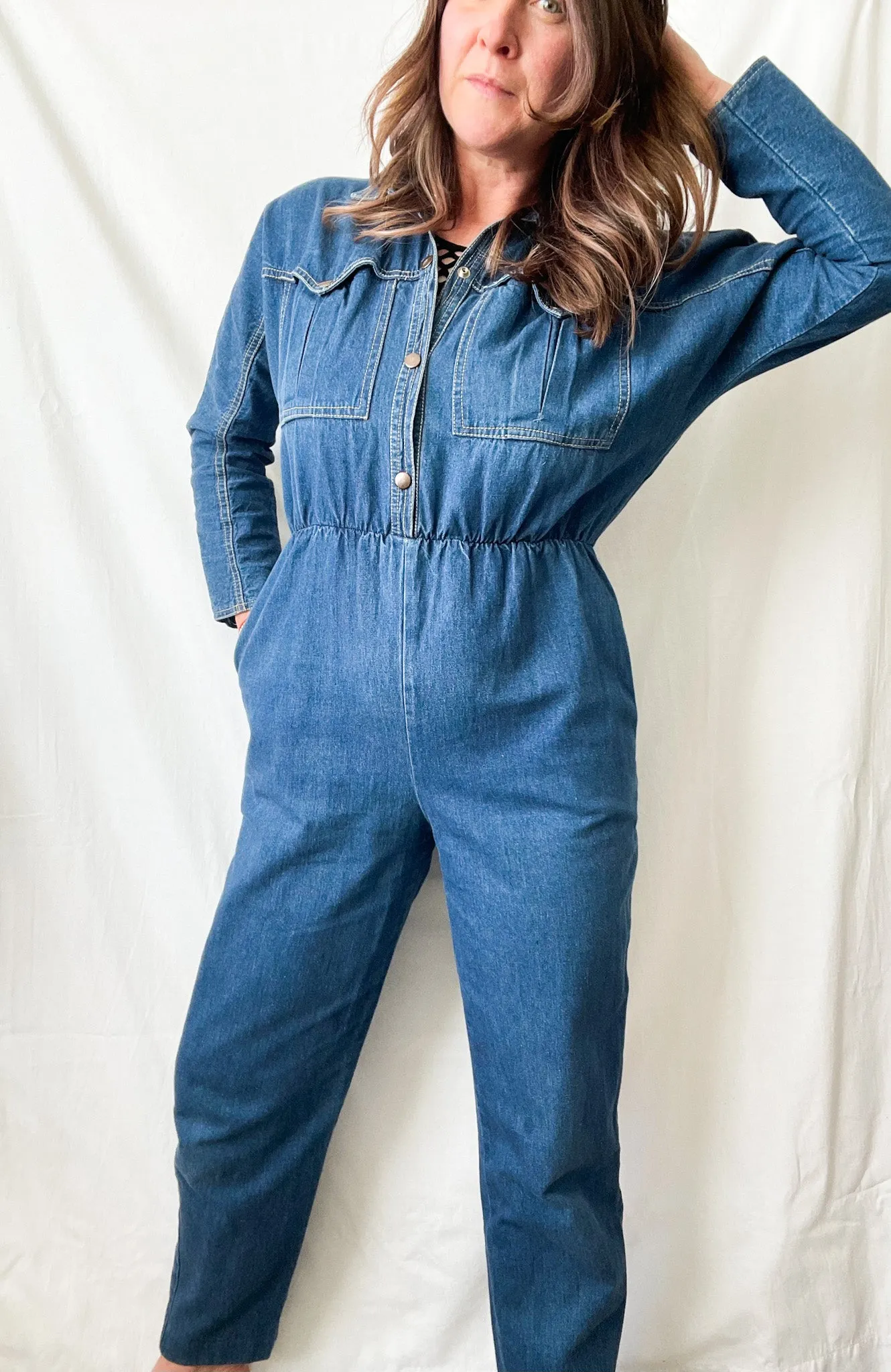 Vintage Denim Jumpsuit