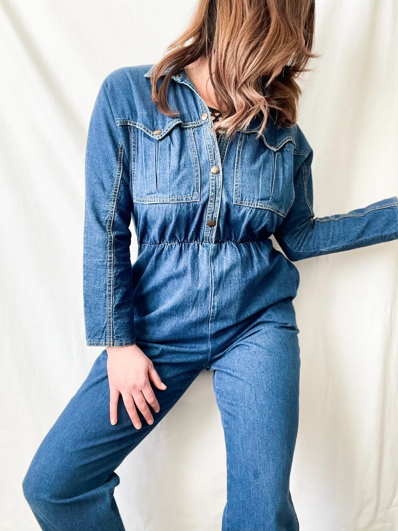 Vintage Denim Jumpsuit