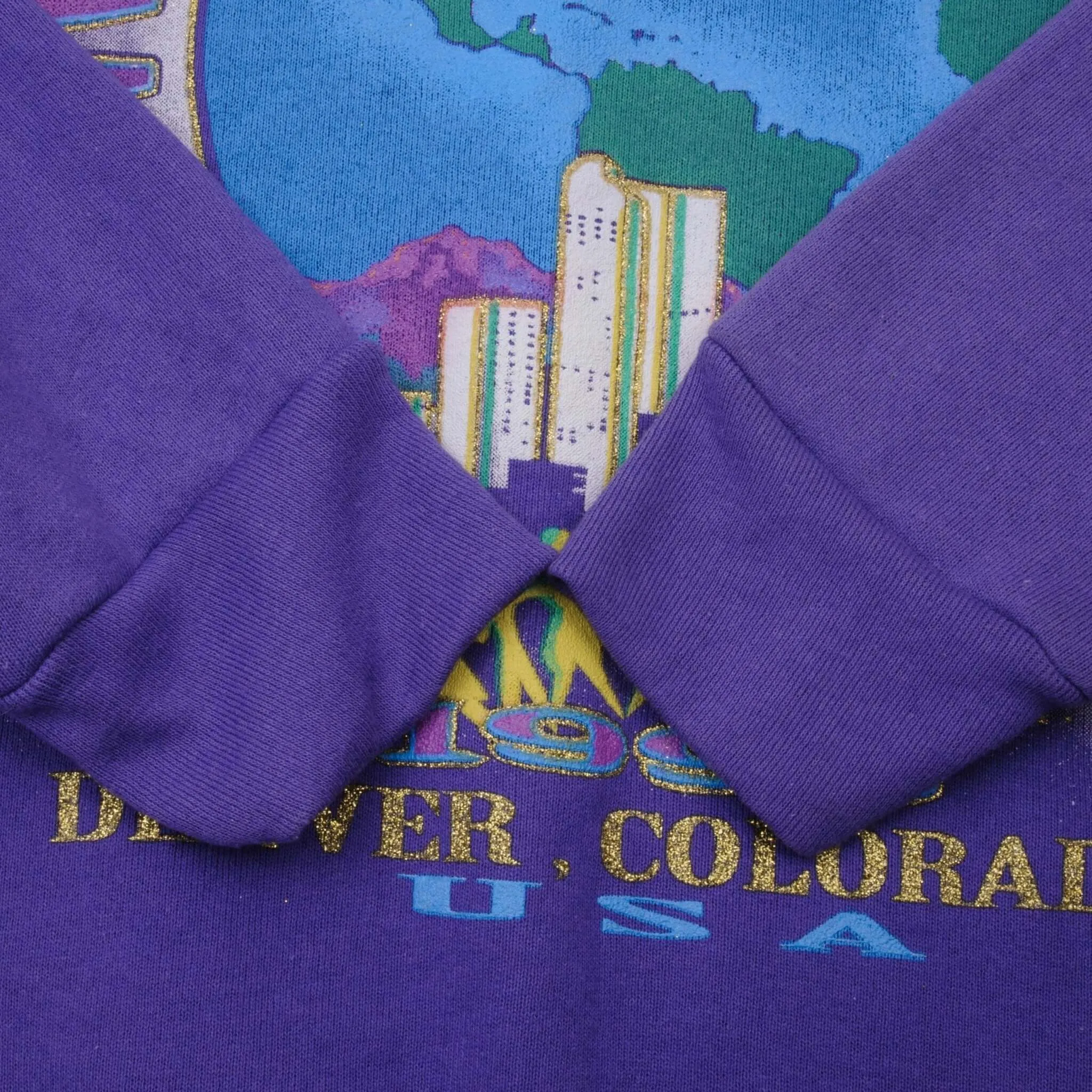 VINTAGE WORLD YOUTH DAY DENVER 1993 SWEATSHIRT LARGE MADE IN USA DEADSTOCK