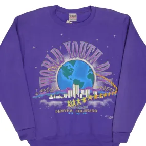 VINTAGE WORLD YOUTH DAY DENVER 1993 SWEATSHIRT LARGE MADE IN USA DEADSTOCK