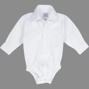 White Collared Onesie