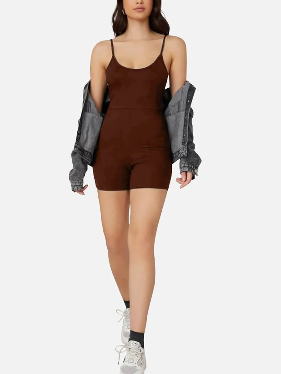 Wholesale Mid-Thigh Fitness & Shaping Breathable Romper