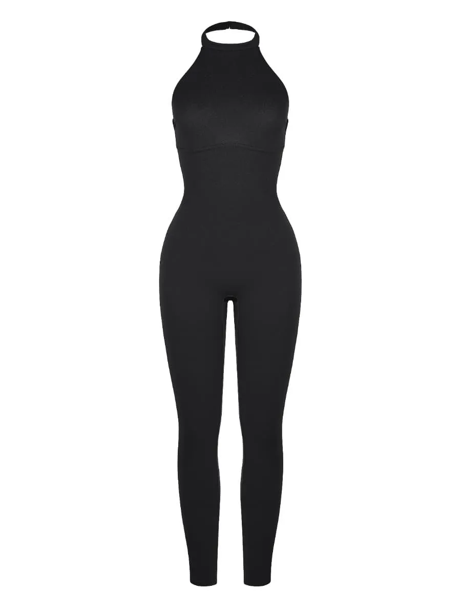 Wholesale One Piece Halter Thigh Slimming Shapewear Jumpsuits