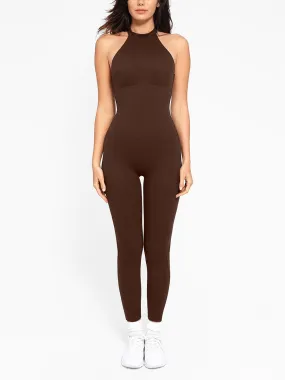 Wholesale One Piece Halter Thigh Slimming Shapewear Jumpsuits