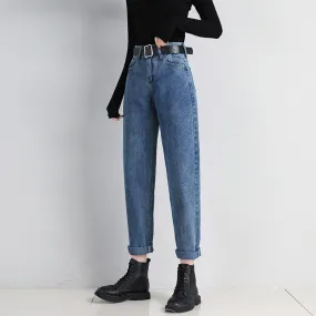 Woman Loose High Waist Trousers