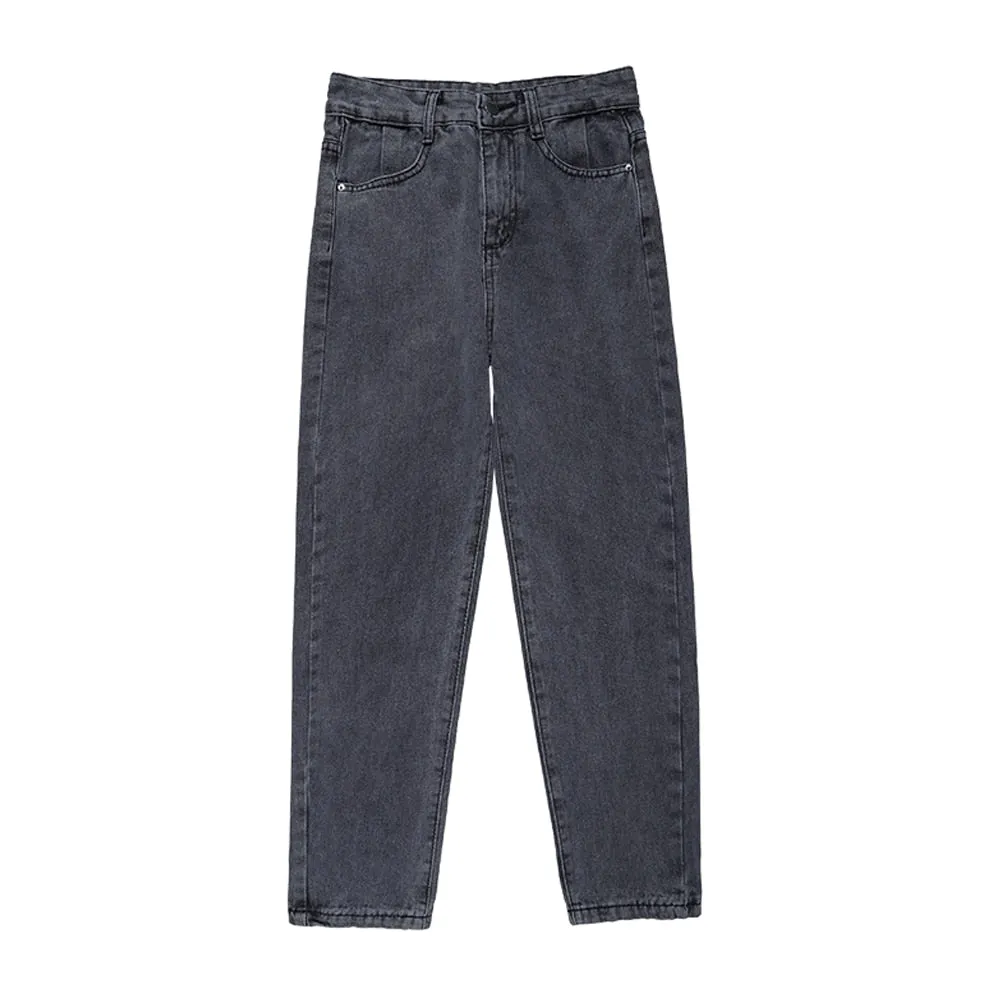 Woman Loose High Waist Trousers