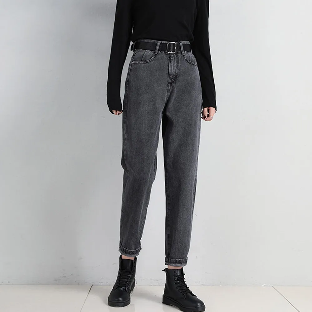 Woman Loose High Waist Trousers