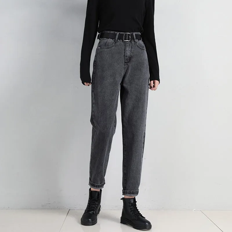 Woman Loose High Waist Trousers
