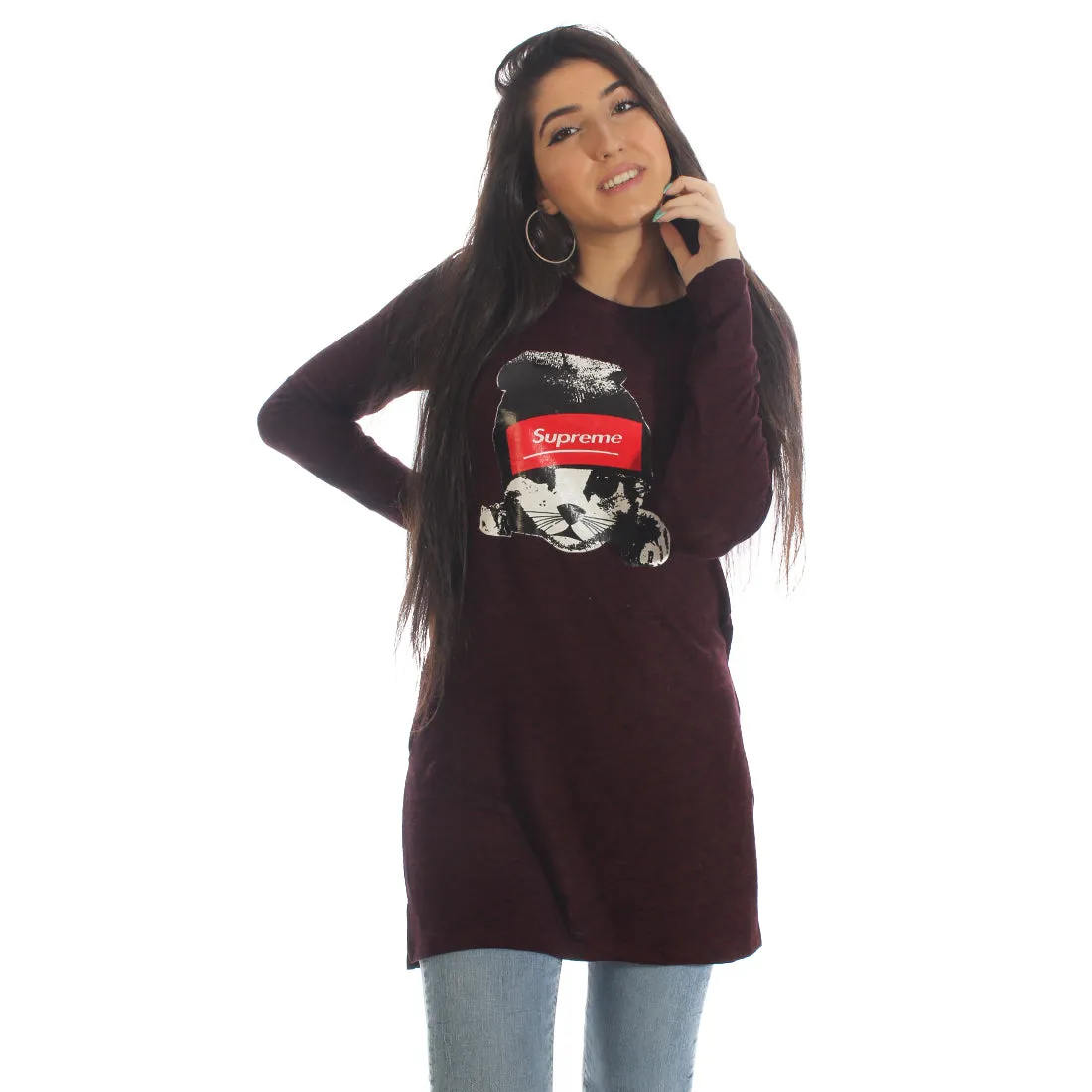 Women Autumn Winter Long Sleeve Tunic Blouse – Free Size -5862