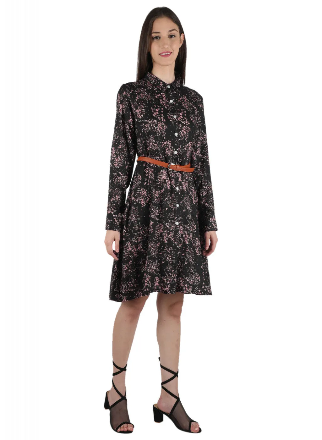 Women Navy Blue Printed Tunic
