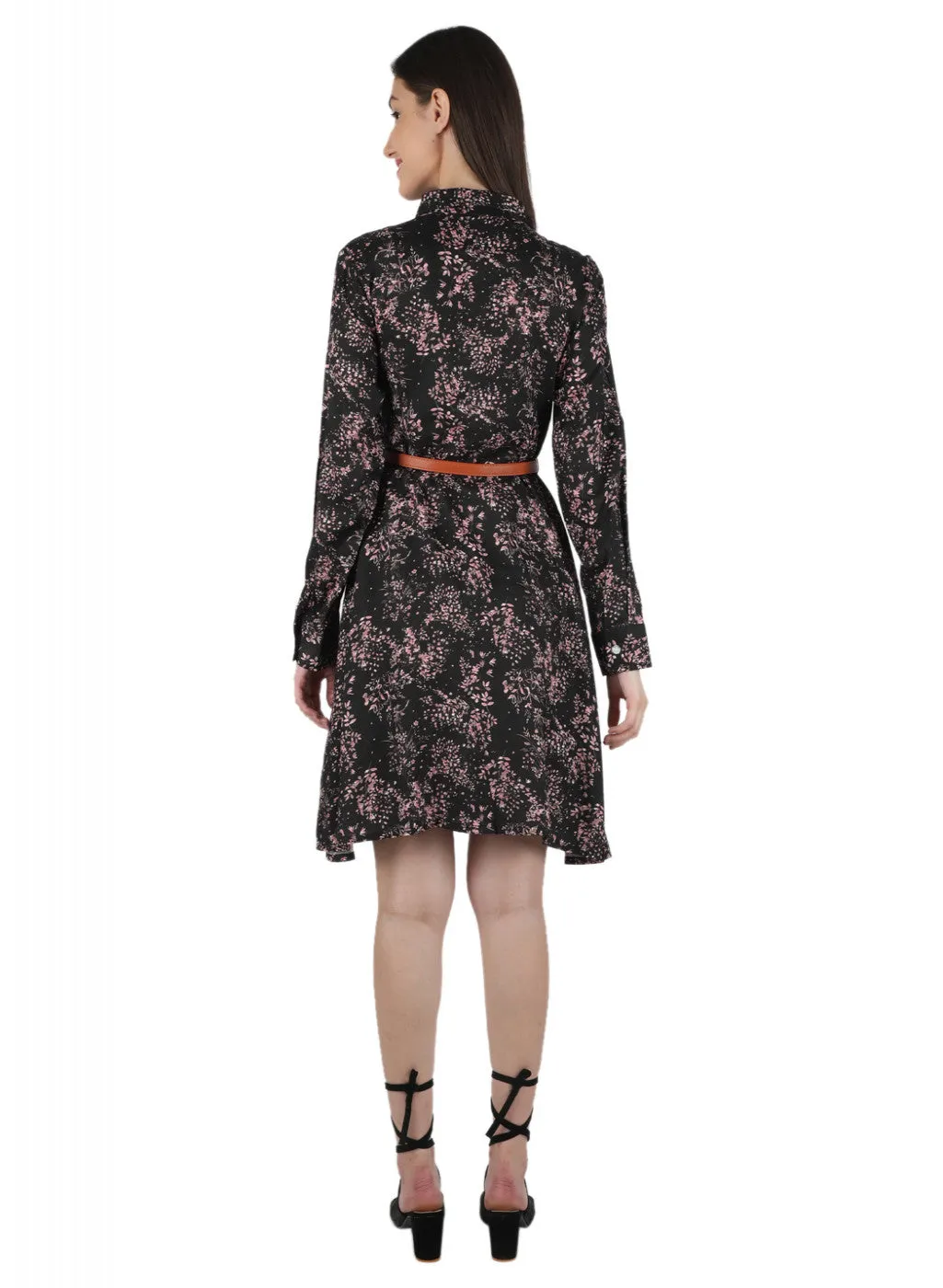 Women Navy Blue Printed Tunic