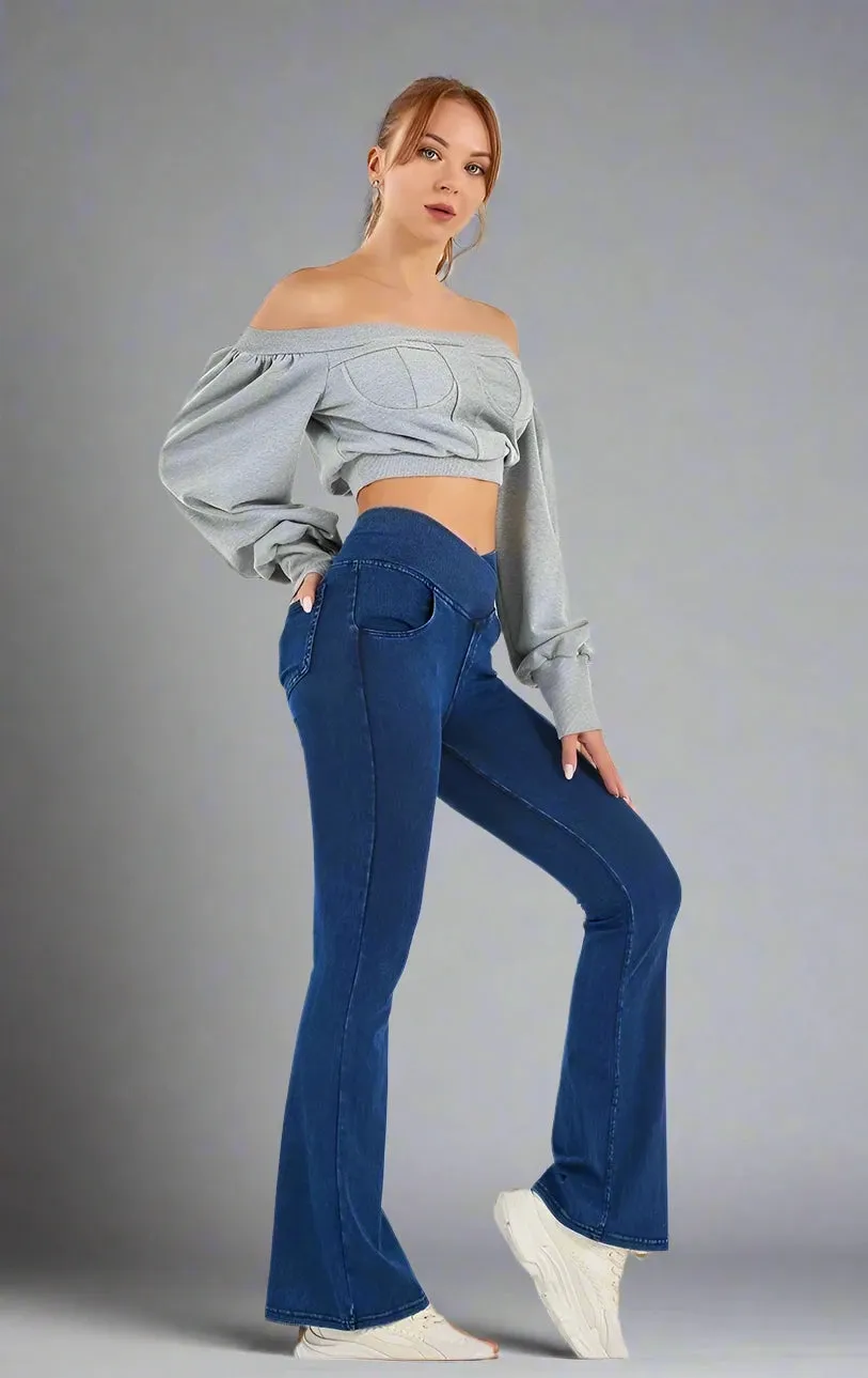Women's Denim flare pants