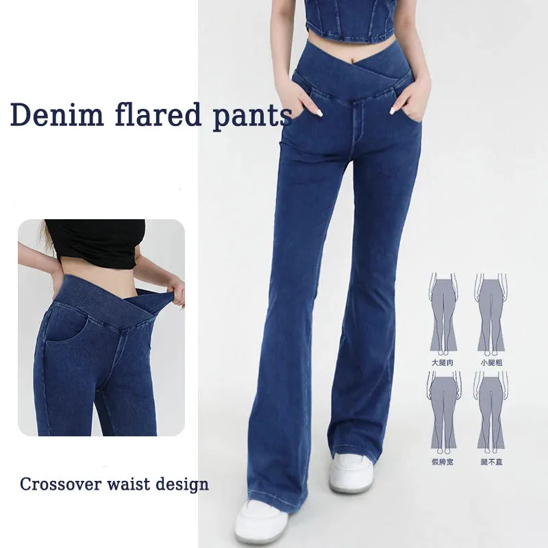 Women's Denim flare pants
