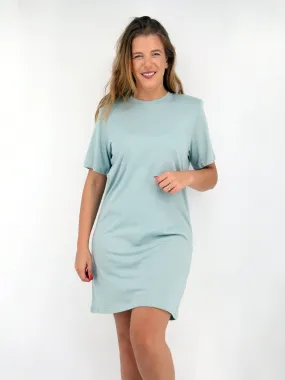 Women's Shoulder Pads Dress,Mint