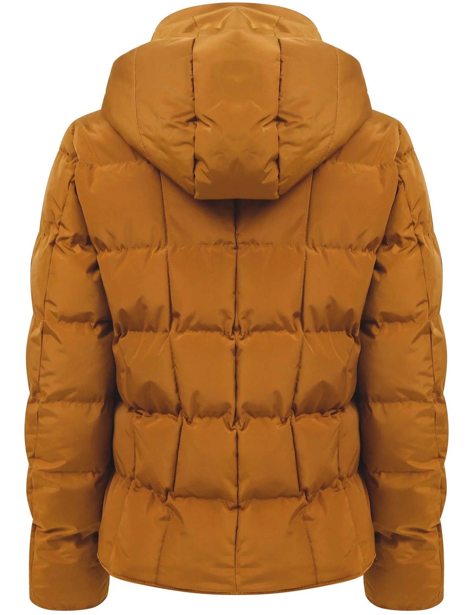 Wookie Quilted Hooded Jacket In Mustard - Tokyo Laundry