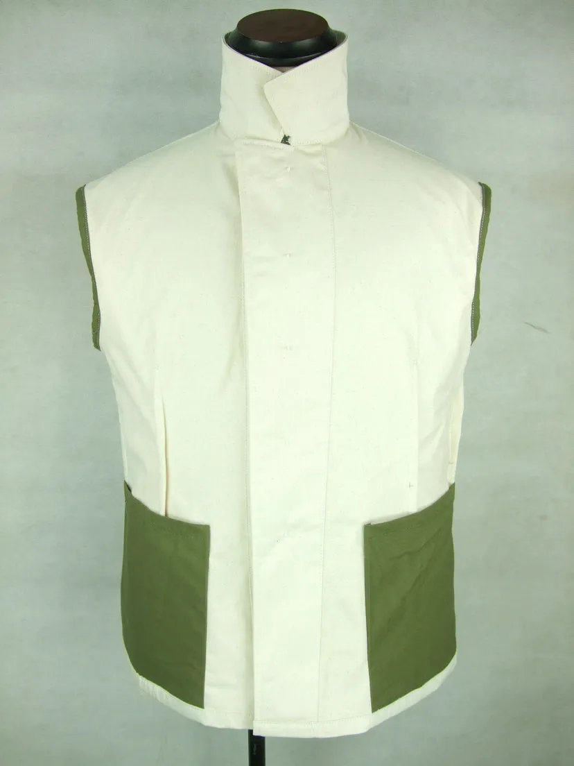 WWII German Summer HBT Off White Drill Service Tunic Jacket