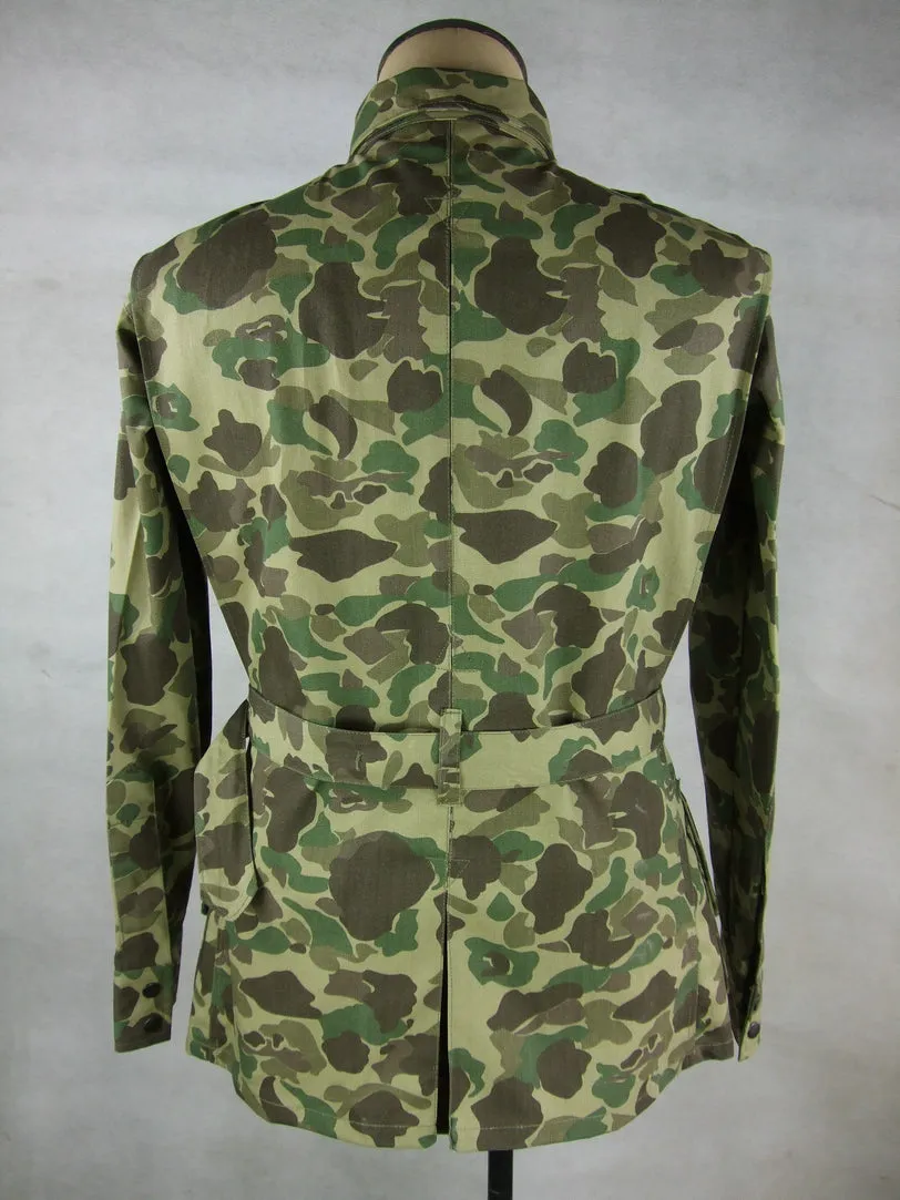 WWII US M42 Airborne Camo HBT Jumpsuit Jacket Tunic