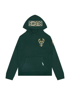 Youth Pro Standard Classic Chenille Milwaukee Bucks Hooded Sweatshirt